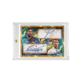 Messi vs Ronaldo Dual Printed Signature Football Trading Card, Barcelona vs Real Madrid, Magnetic One‑Touch Holder